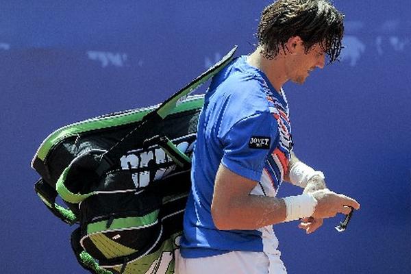El tenista español David Ferrer fue eliminado por el ruso Teymuraz Gabashvili. (Foto Prensa Libre: AFP)