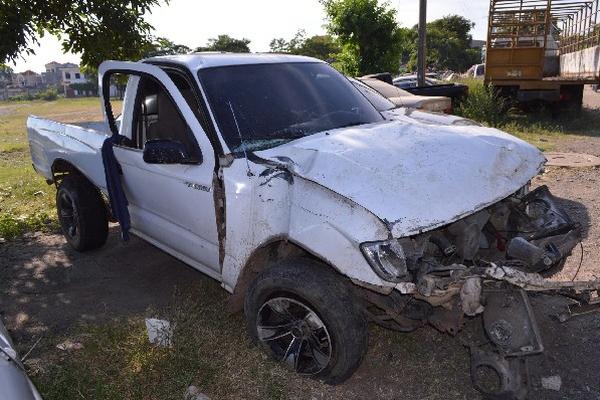 Picop en que se viajaban las víctimas