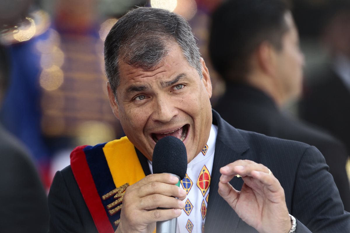 Rafael Correa, presidente de Ecuador, dice que triunfo de Trump sería positivo para Latinoamérica. (Foto Prensa Libre: EFE).