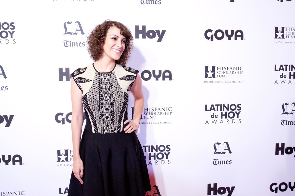 Gaby Moreno participó en los premios Latinos de Hoy celebrados en el Teatro Dolby de Los Ángeles. (Foto Prensa Libre: EFE)