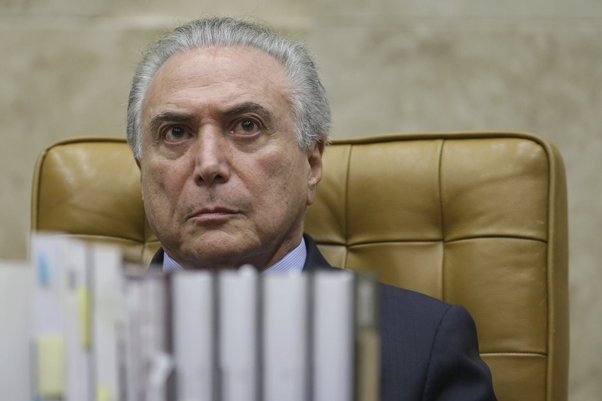 Michel Temer, presidente de Brasil. (Foto Prensa Libre: AP).