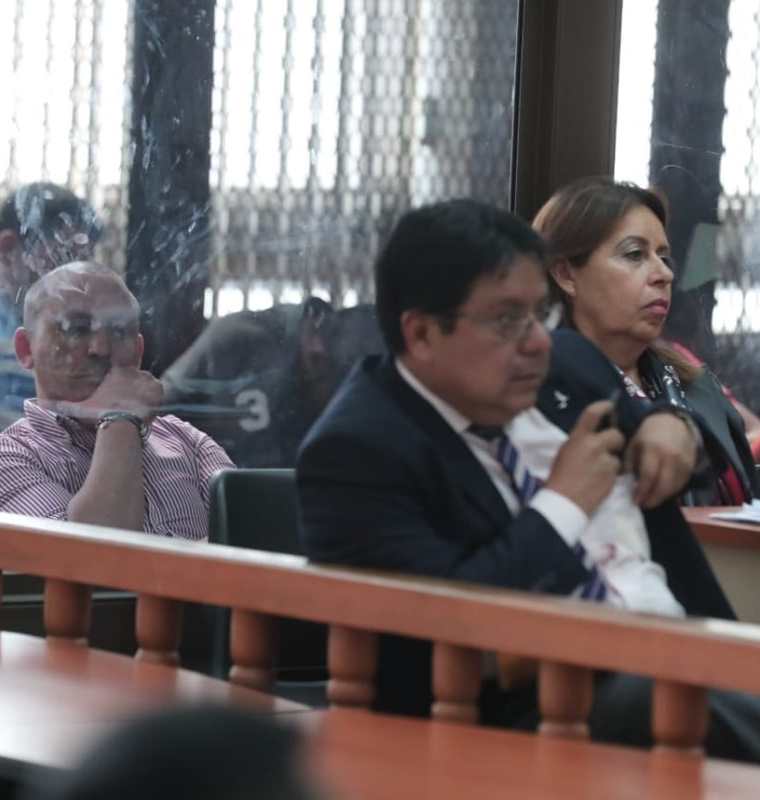 Sergio Oliverio Urrutia Guzmán, alias "El Patrón", durante la audiencia. (Foto Prensa Libre: Juan Diego González)