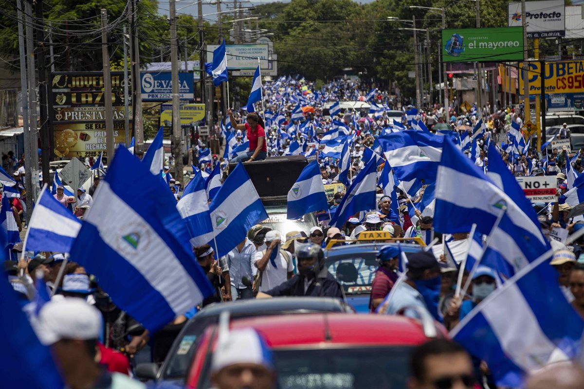 Las protestas contra el Gobierno de Nicaragua iniciaron el pasado 18 de abril. (Foto Prensa Libre: EFE)