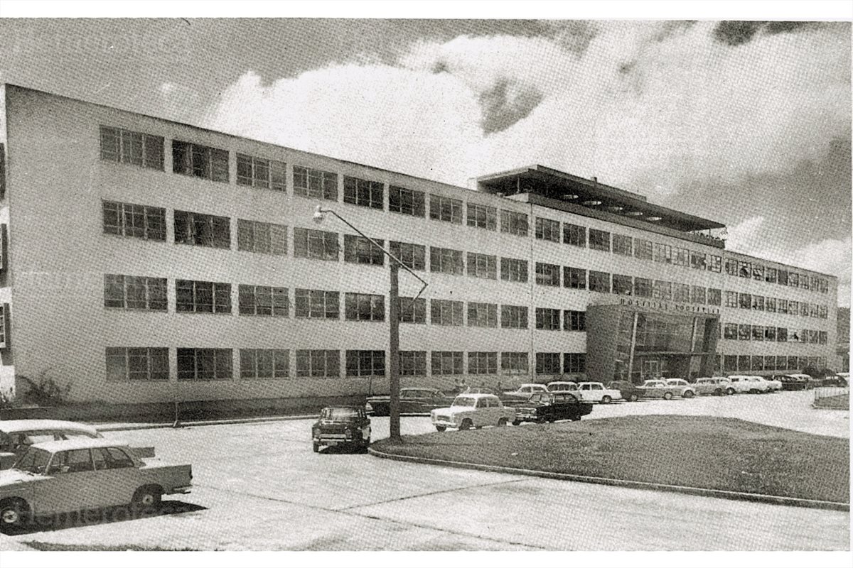 1953 Fachada del Hospital Roosevelt luego de inaugurado. (Foto: Hemeroteca PL)