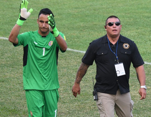 Kyelor Navas fue criticado por unos de los goles que recibió Costa Rica contra México. (Foto Prensa Libre: AFP).