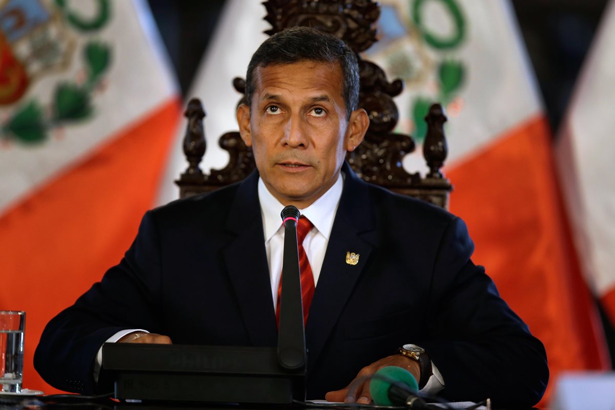 Ollanta Humala, presidente de Perú, es investigado por caso Petrobras. (Foto Prensa Libre: AP).