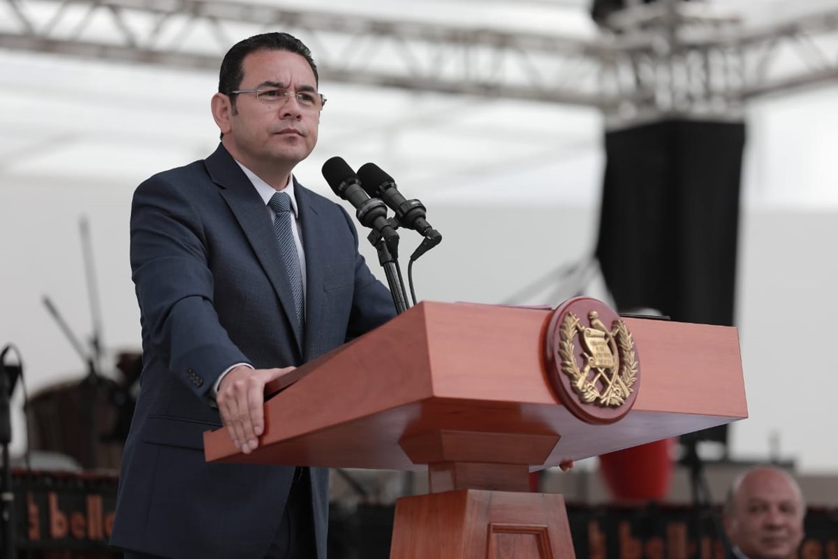 El presidente Jimmy Morales viajará a EE.UU., Honduras y El Salvador. (Foto Prensa Libre: Gobierno de Guatemala)