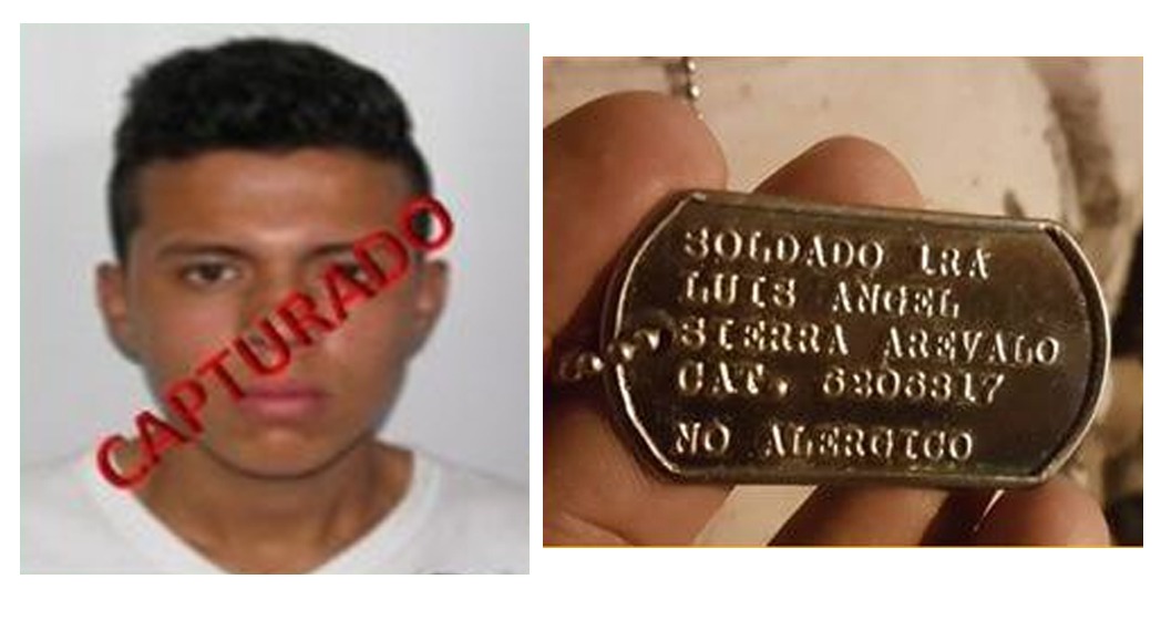El soldado Luis Ángel Sierra Arévalo, pertenece a una pandilla. (Foto Prensa Libre: Policía Nacional Civil)