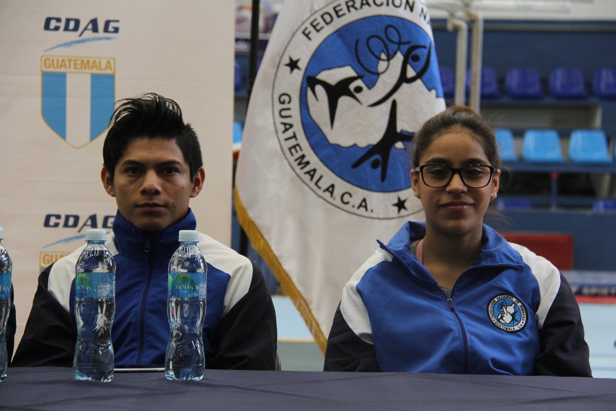 Jorge Vega y Sofía Gómez son algunas de las figuras de Guatemala que participarán en el Centroamericano de Gimnasia. (Foto COG).