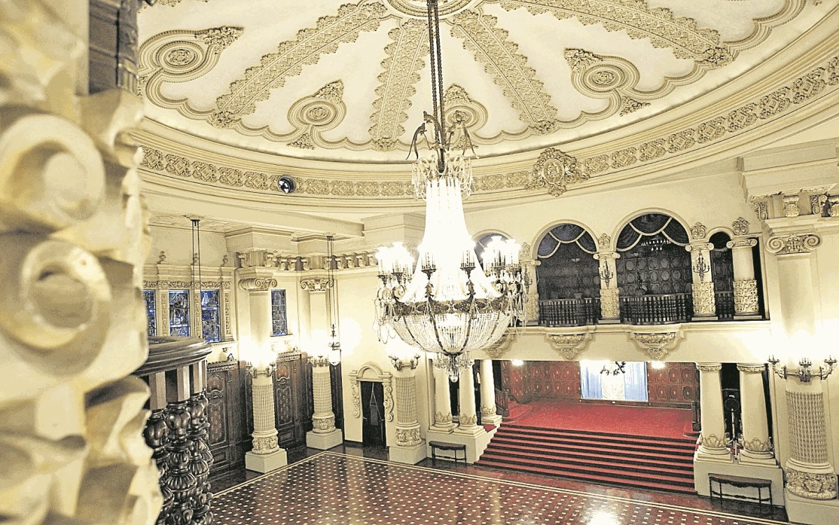 El Salón Banderas donde se realizaron las reparaciones. (Foto Prensa Libre: Hemeroteca PL).