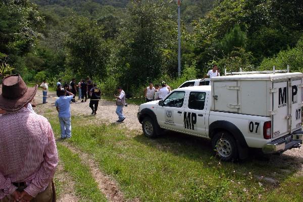 Escena de crimen contra Mariano Canté