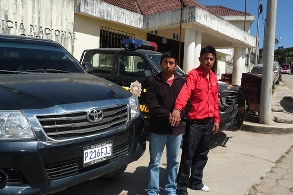 Los dos presuntos secuestradores permanecen en el Centro de Administración de Justicia de Santa Eulalia. (Foto Prensa Libre: Mike Castillo) <br _mce_bogus="1"/>