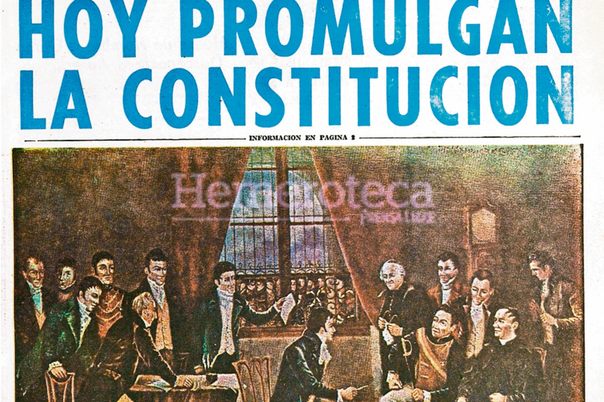 Portada del 15 de septiembre de 1965, referente a la promulgación de la Constitución. (Foto: Hemeroteca PL)