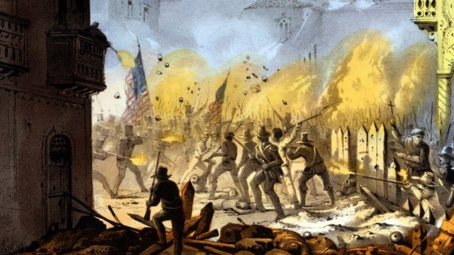 En 1846, voluntarios de Tennessee, Mississippi, Ohio y Texas pelearon en la Batalla de Monterrey, la cual duró tres días. GETTY IMAGES