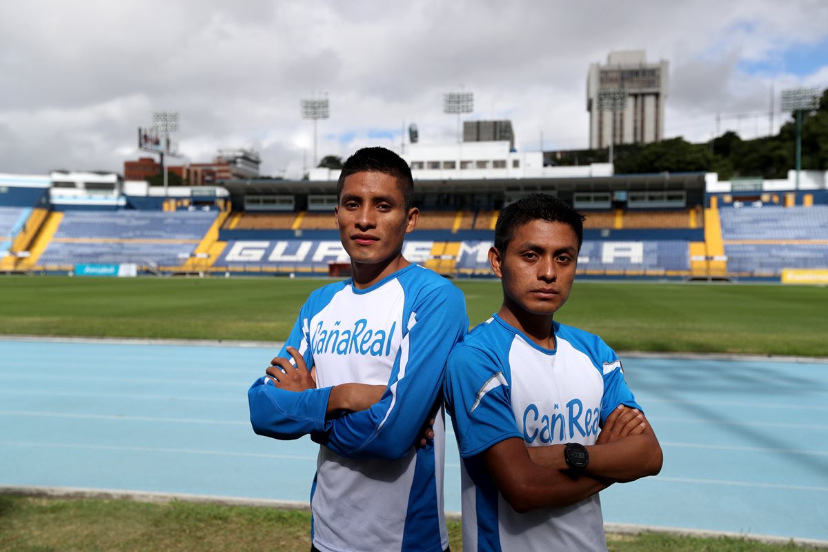 Mario Pacay y Williams Julajuj serán parte de los 21K de la Ciudad de Guatemala. (Foto Prensa Libre: Carlos Vicente)