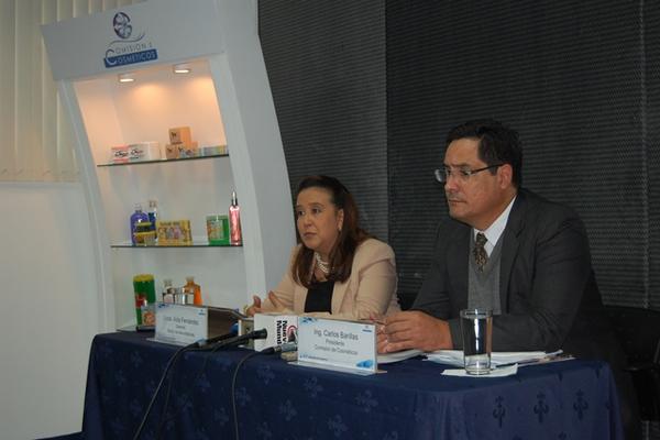 Directivos de Agexport anuncian expansión de mercados para cosméticos. (Foto Prensa Libre: cortesía Agexport)