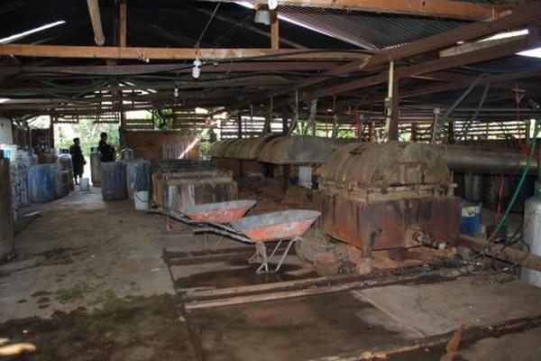 Imagen del narcolaboratorio desmantelado en Huehuetenango. (Foto: PNC)