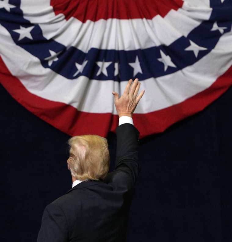 Donald Trump, en Chattagoca, Tennessee. (Foto Prensa Libre: AFP)