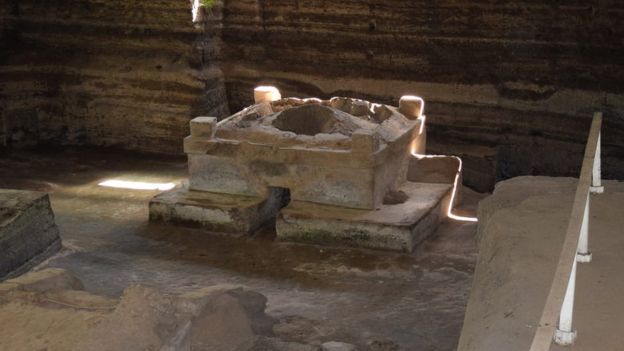 En Joya de Cerén se encontrón un temazcal, o también conocido como un baño-sauna, que los mayas utilizaban para rituales. MINISTERIO DE CULTURA DE EL SALVADOR