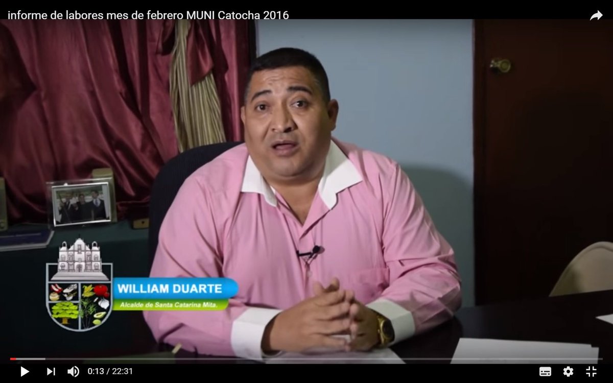 William Duarte, alcalde de Santa Catarina Mita, es sindicado de testaferrato y falsificación de documentos privados, y está implicado en el caso Lavado y Política. (Foto Prensa Libre: Municipalidad de Santa Catarina Mita)