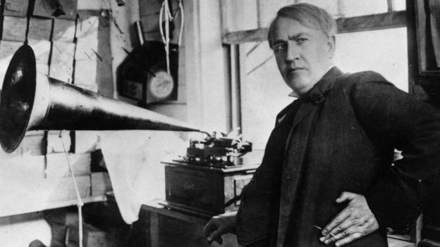 Thomas Edison inventó el fonógrafo en 1877. GETTY IMAGES