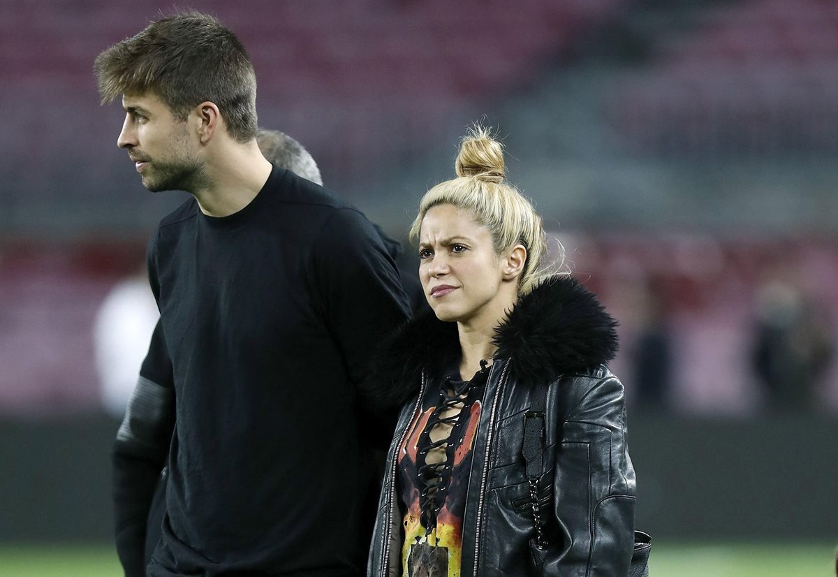 Shakira acompaña y apoya en todo momento a su esposo Piqué. (Foto Prensa Libre: EFE)