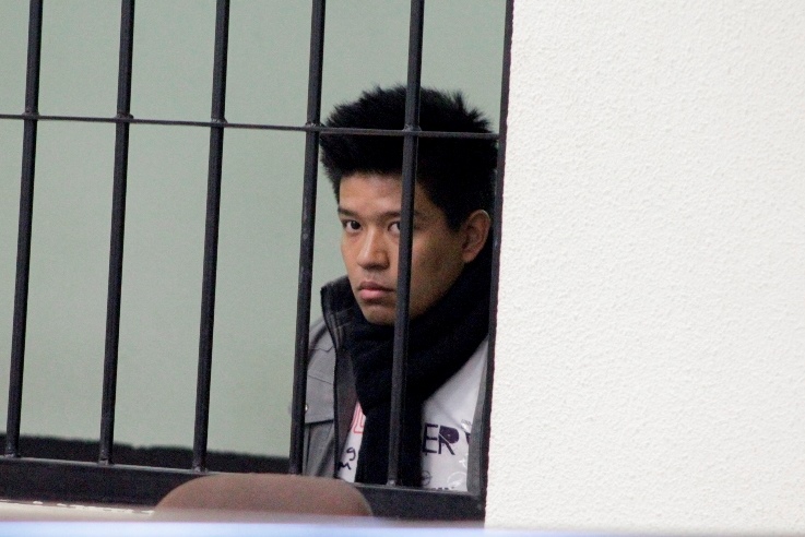 Hugo Valdemar Siau Hu Arrecis Yang es acusado de lanzarle ácido a un menor en Xela. (Foto Prensa Libre: María José Longo)