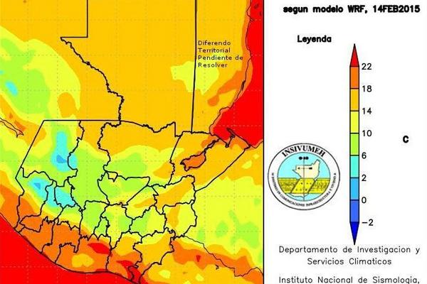 Huehuetenango y San Marcos tendrán las temperaturas más bajas.