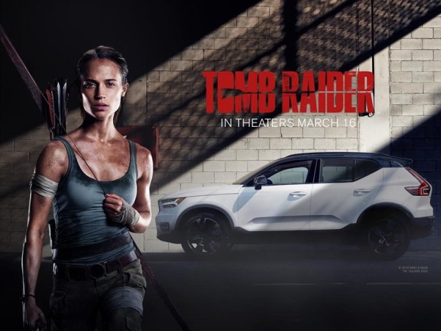 Alicia Vikander y Volvo protagonizan la pelicula Tomb Raider 2018.