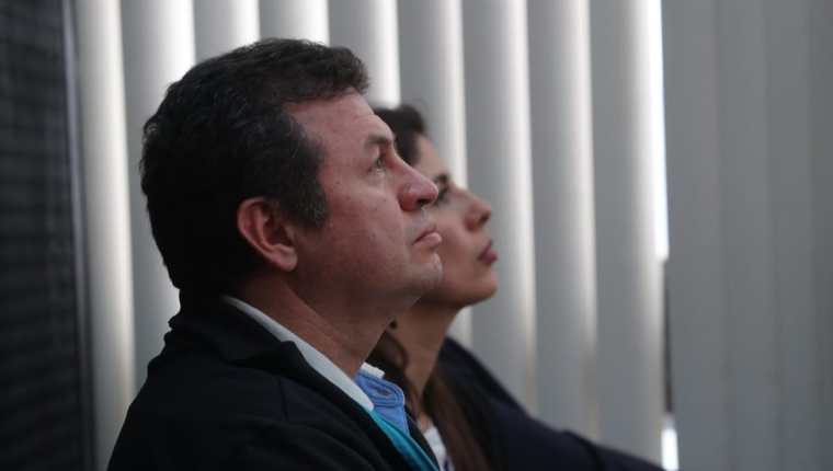 Roberto López Villatoro, conocido como “El Rey del Tenis”, durante la audiencia. (Foto Prensa Libre: Erick Avila).