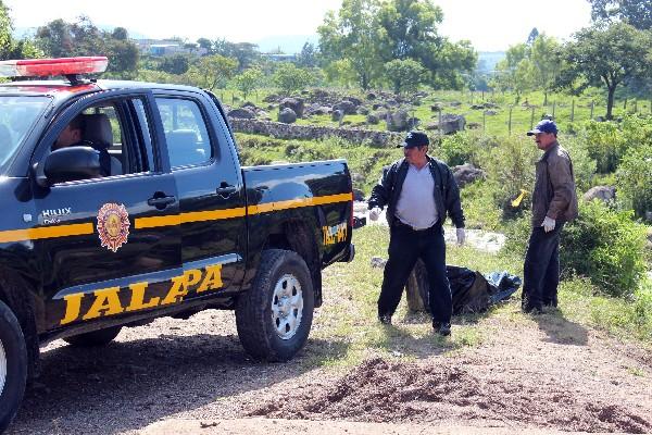 sitio del crimen en Jalapa