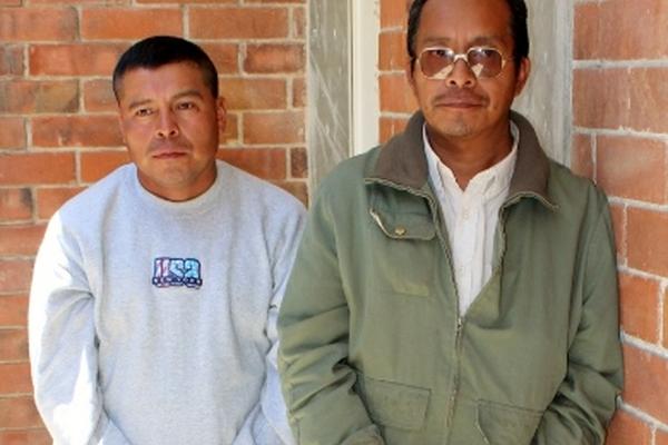 Martín Ajiataz      Cosiguá y Santos Tomás Otzoy Quim, fueron ligados a  proceso por el secuestro de Romelia López Ventura. (Foto Prensa Libre:  Óscar Figueroa)