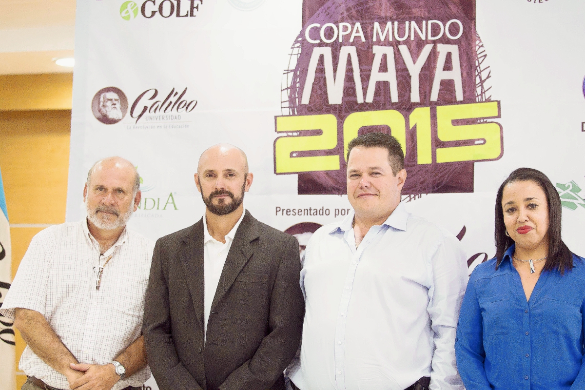En conferencia de prensa en la Universidad Galileo, dieron a conocer los detalles d de la Copa Mundo Maya (Foto Prensa Libre: Norvin Mendoza)