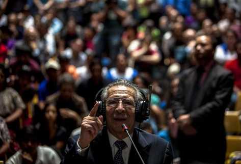 Yo no soy genocida  afirmó Ríos Montt. (Foto Prensa Libre: EFE)