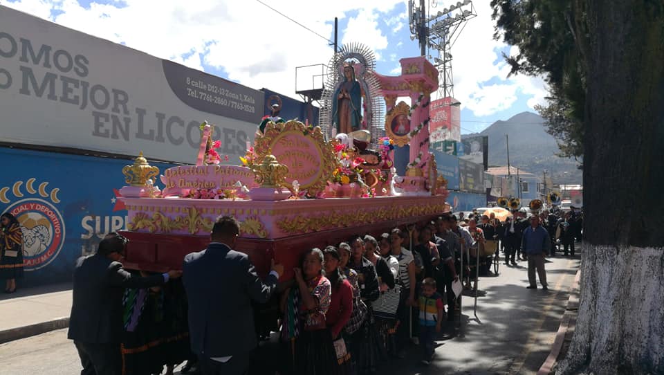 Los actos religiosos también tendrán actividad con el recorrido de la procesión de la Virgen de Guadalupe. (Foto Prensa Libre: Cortesía)