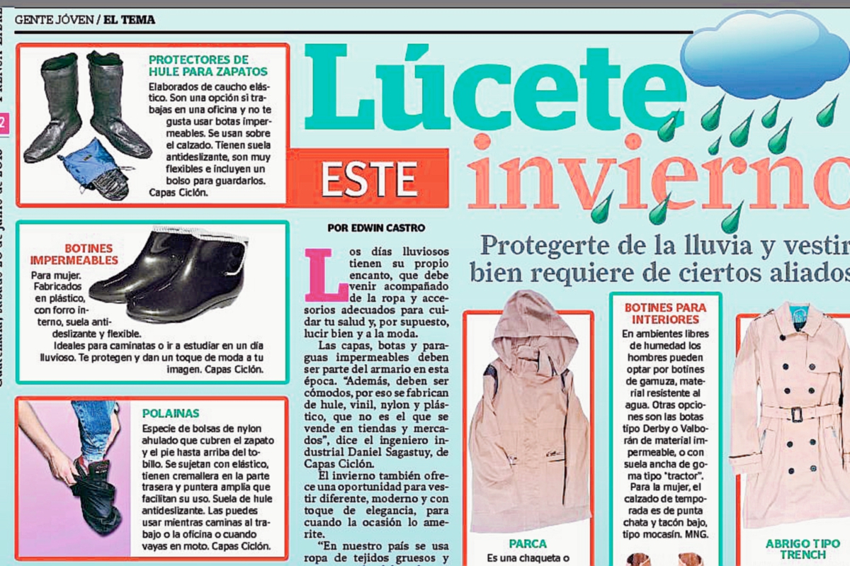 El invierno es una oportunidad para vestir diferente, moderno y con un toque de elegancia. Foto Prensa Libre: Hemeroteca PL.