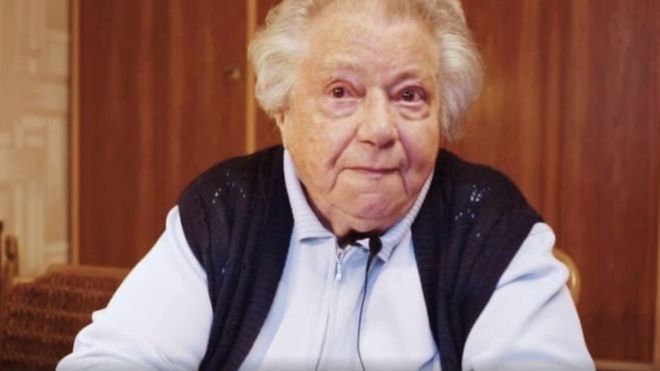 Gertrude, una austríaca de 89 años y sobreviviente del Holocausto, realizó un video para advertir sobre los peligros de la extrema derecha. ALEXANDER VAN DER BELLEN