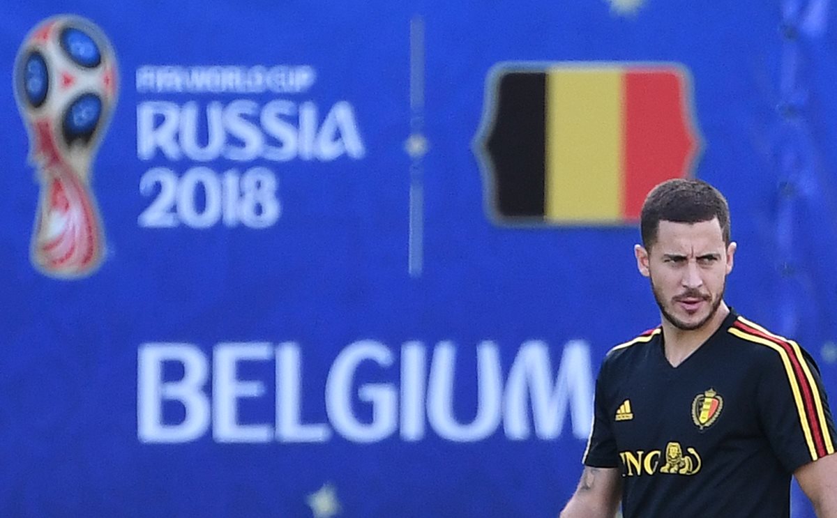 Eden Hazard ha sido uno de los jugadores clave para Bélgica en el Mundial de Rusia 2018. (Foto Prensa Libre: AFP)