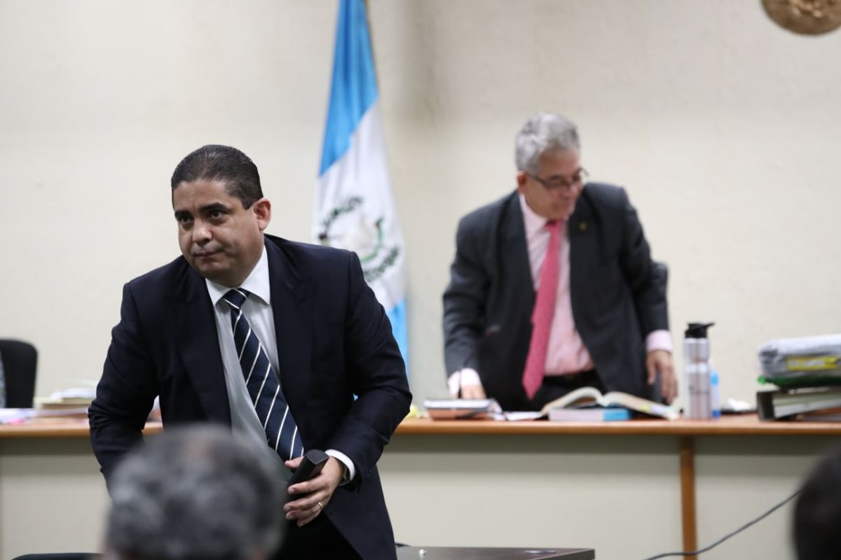 Juan Carlos Monzón durante la audiencia de este lunes. (Foto Prensa Libre: Paulo Raquec).