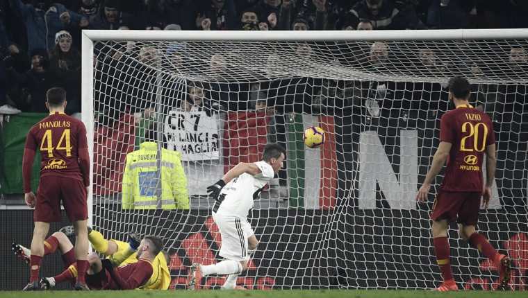 La Juventus no defraudó y volvió a quedarse con los tres puntos. Superó a la Roma 1-0. (Foto Prensa Libre: AFP)