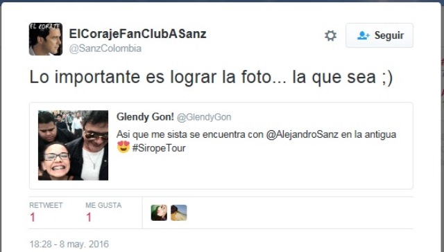 Las fotos de Sanz en Guatemala fueron compartidas en las redes sociales. (Foto Prensa Libre: Twitter)