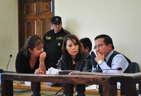 Elodia Gerardina Oaxaca Meneses, en la audiencia.