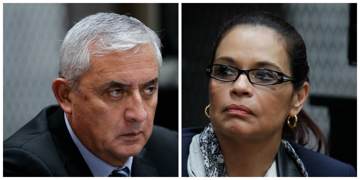 Otto Pérez Molina y Roxana Baldetti son señalados por el Ministerio Público de dirigir la estructura de defraudación aduanera La Línea. (Foto Prensa Libre: Hemeroteca PL)
