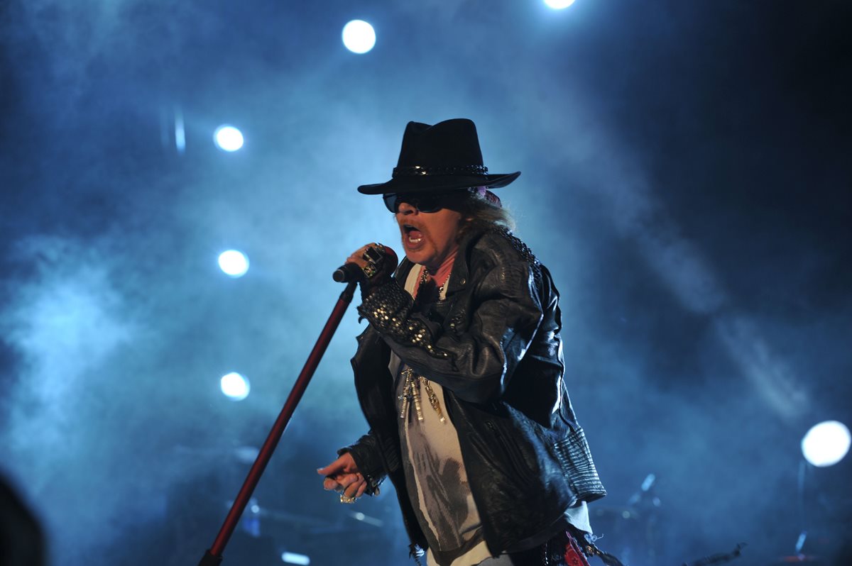 En esta gira por Latinoamérica se presentará el vocalista Axl Rose. (Foto Prensa Libre: AFP)