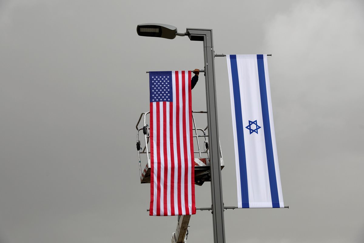 Jerusalén inicia los señalamientos de la ubicación de la embajada de EE. UU. (Foto Prensa Libre: EFE)