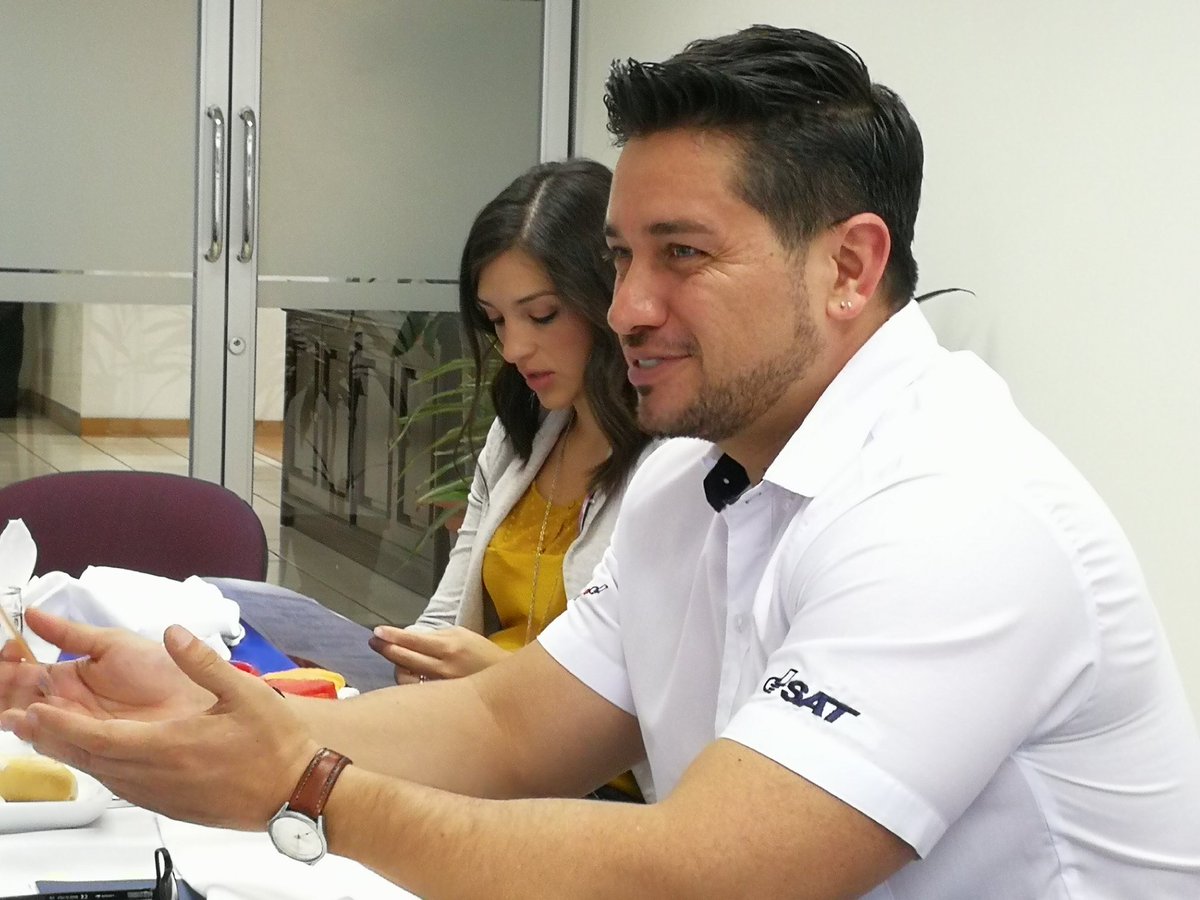 Adrián Zapata Alamilla durante una conferencia en mayo pasado. (Foto Prensa Libre: Urías Gamarro).