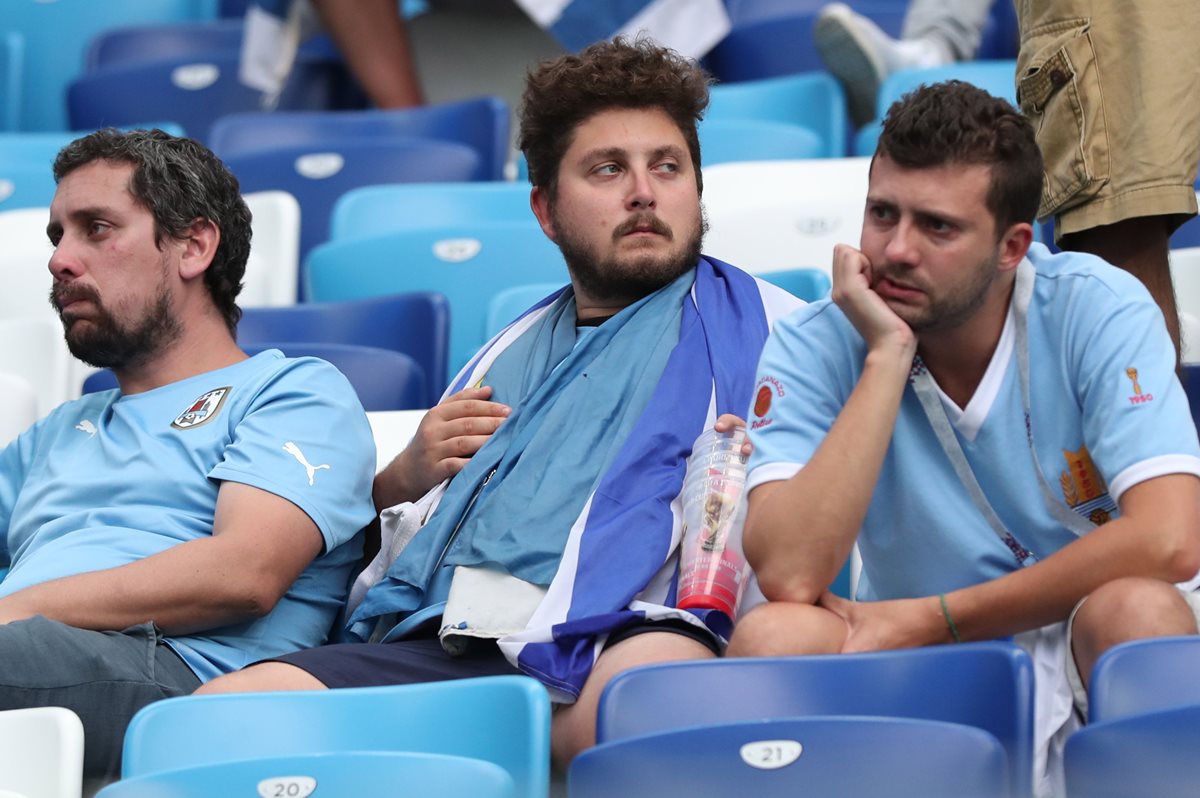 Uruguay cayó ante Francia en cuartos de final del Mundial de Rusia 2018. (Foto Prensa Libre: EFE)
