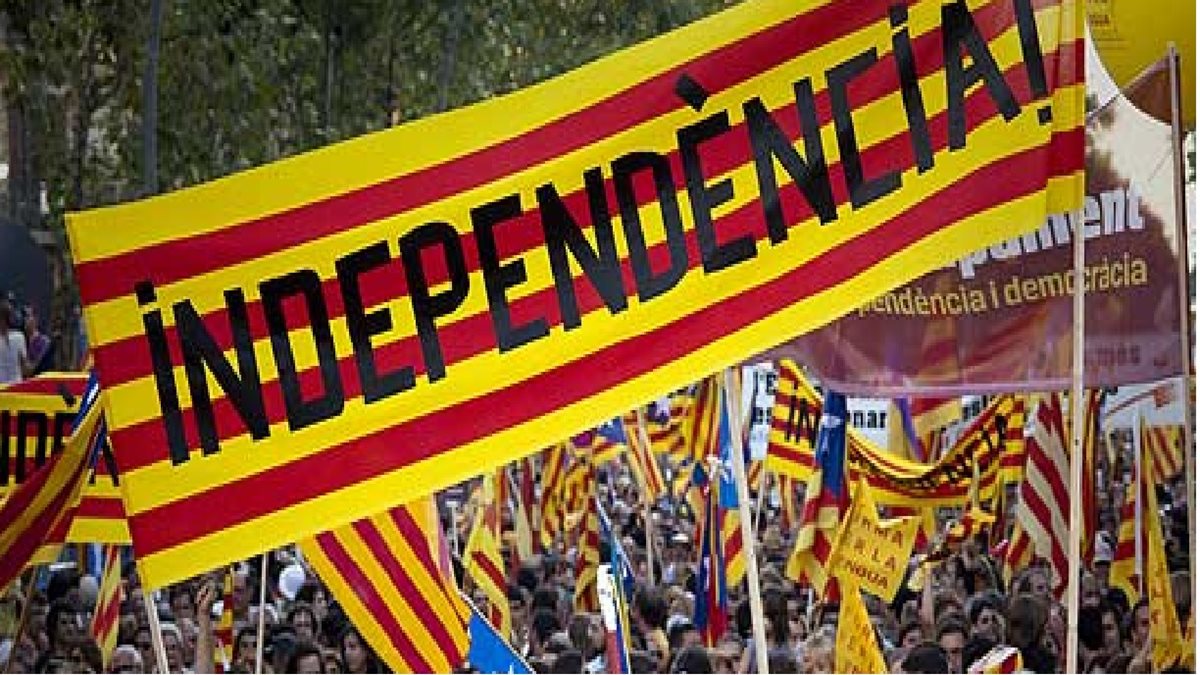 Manifestación por la independencia de Cataluña. (AP).