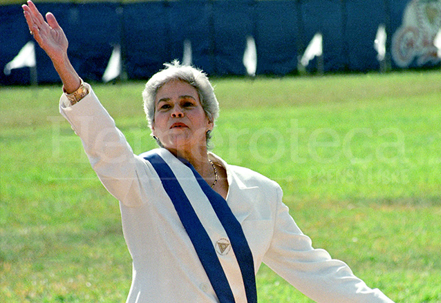 Violeta Barrios de Chamorro, presidenta de Nicaragua 1990-1997. (Foto: Hemeroteca PL)