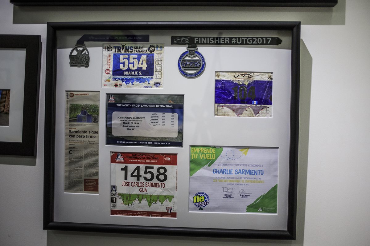 Parte de sus recuerdos de cada competencia.